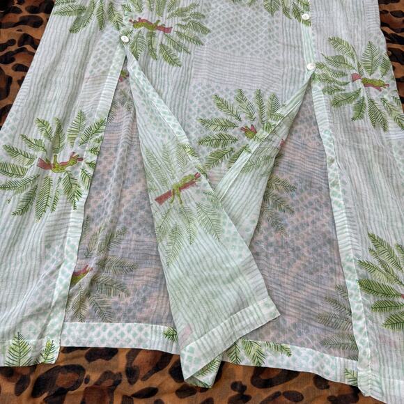 Roller Rabbit Sleepy Leopard Lotella Kurta Tunic Dress Sheer Cover Up NWT | M - Picture 9 of 11